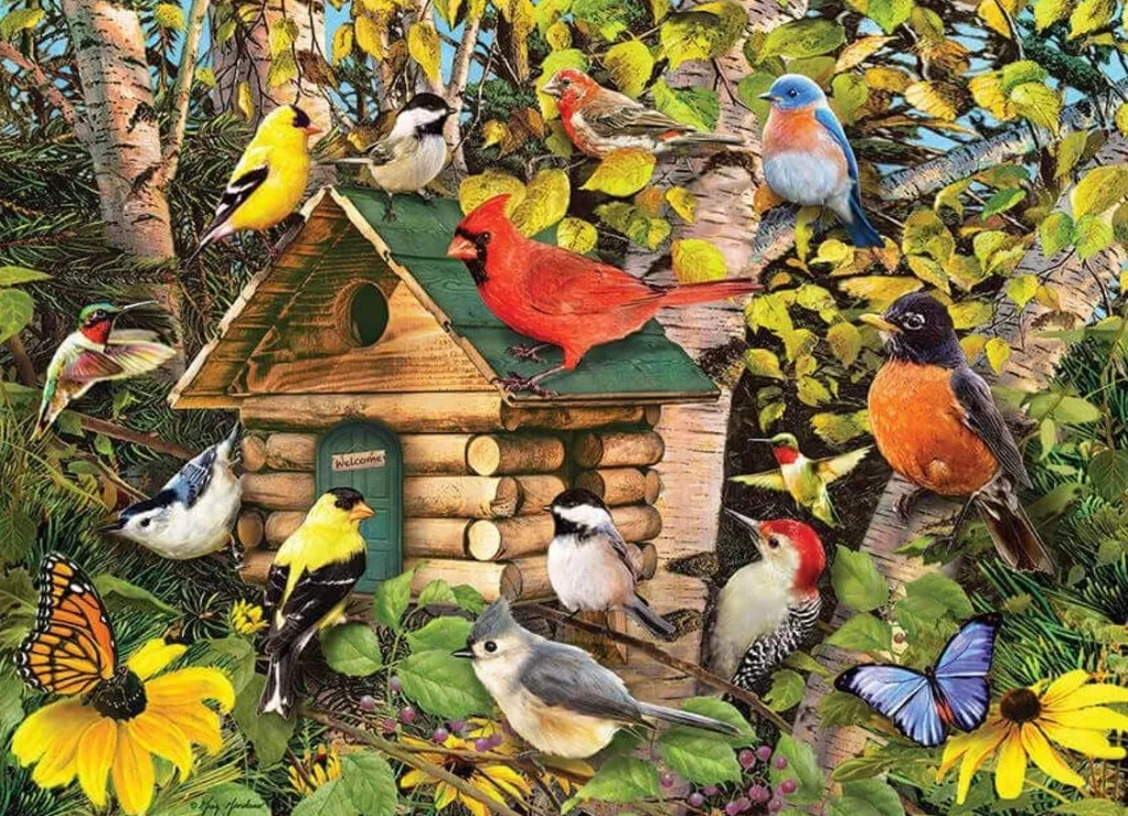 Cobble Hill 1000 Pieces* - Bird Cabin - 1000 Piece Jigsaw Puzzle