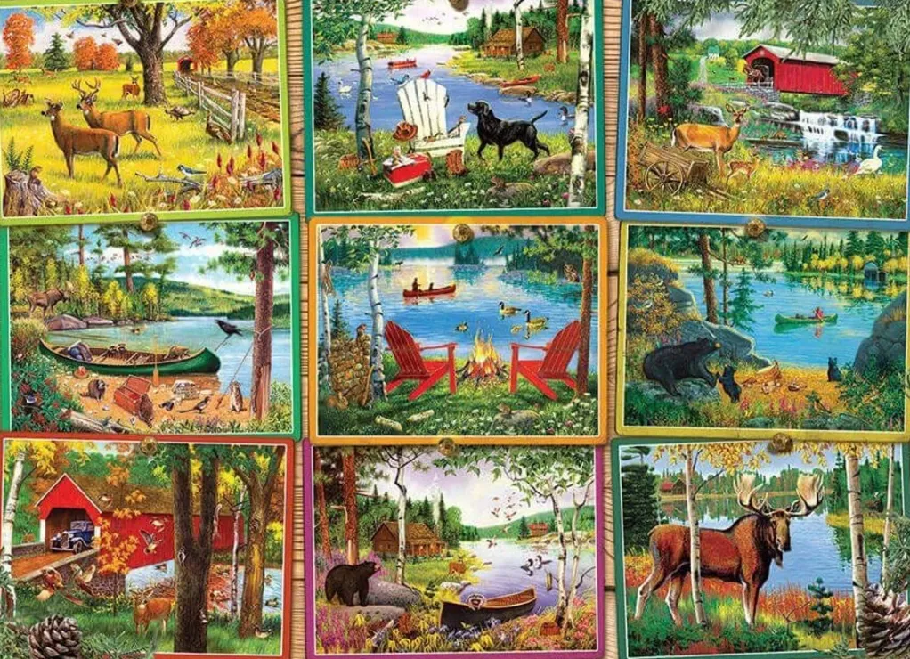 Cobble Hill 1000 Pieces* - Postcards From Lake Country - 1000 Piece Jigsaw Puzzle