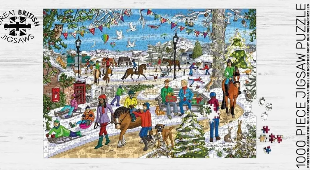 Great British Jigsaws 1000 Pieces*Emma Joustra - Snow Day - 1000 Piece Jigsaw Puzzle