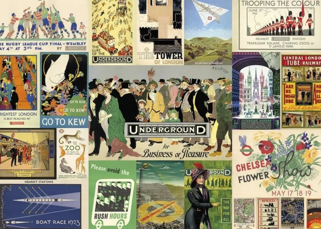 Gibsons 1000 Pieces* - Tfl Heritage Poster - 1000 Piece Jigsaw Puzzle