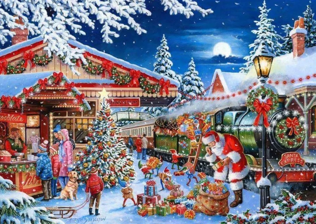 House of Puzzles 500 Pieces* - Santa'S Express No 18 - 500 Piece Jigsaw Puzzle