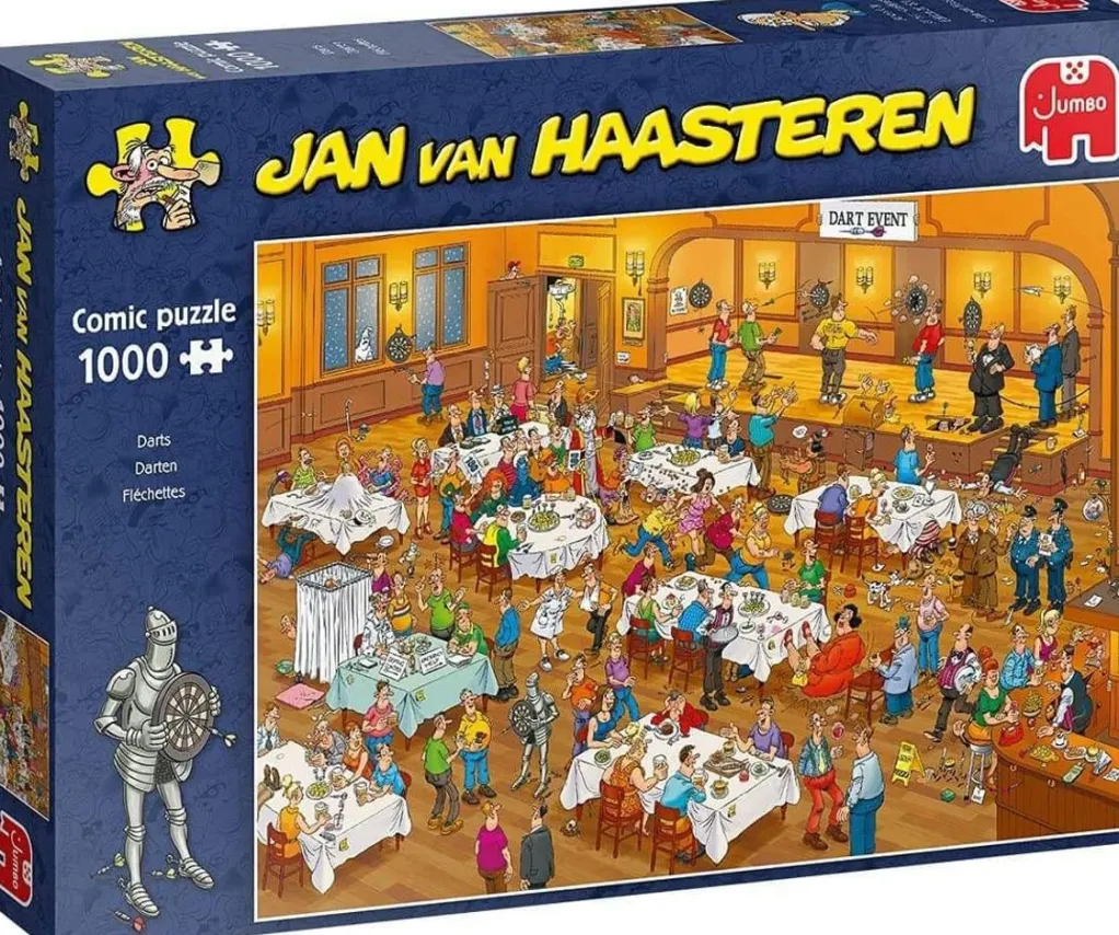 Jumbo 1000 Pieces*Jan Van Haasteren - Darts - 1000 Piece Jigsaw Puzzle