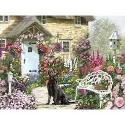 Otter House 1000 Pieces* - Cottage Garden - 1000 Piece Jigsaw Puzzle