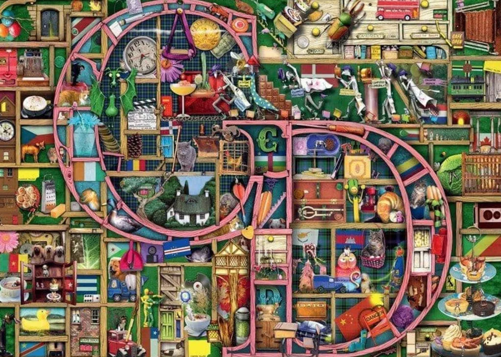 Ravensburger 1000 Pieces* - Colin Thompson - Awesome Alphabet C & D - 1000 Piece Jigsaw Puzzle