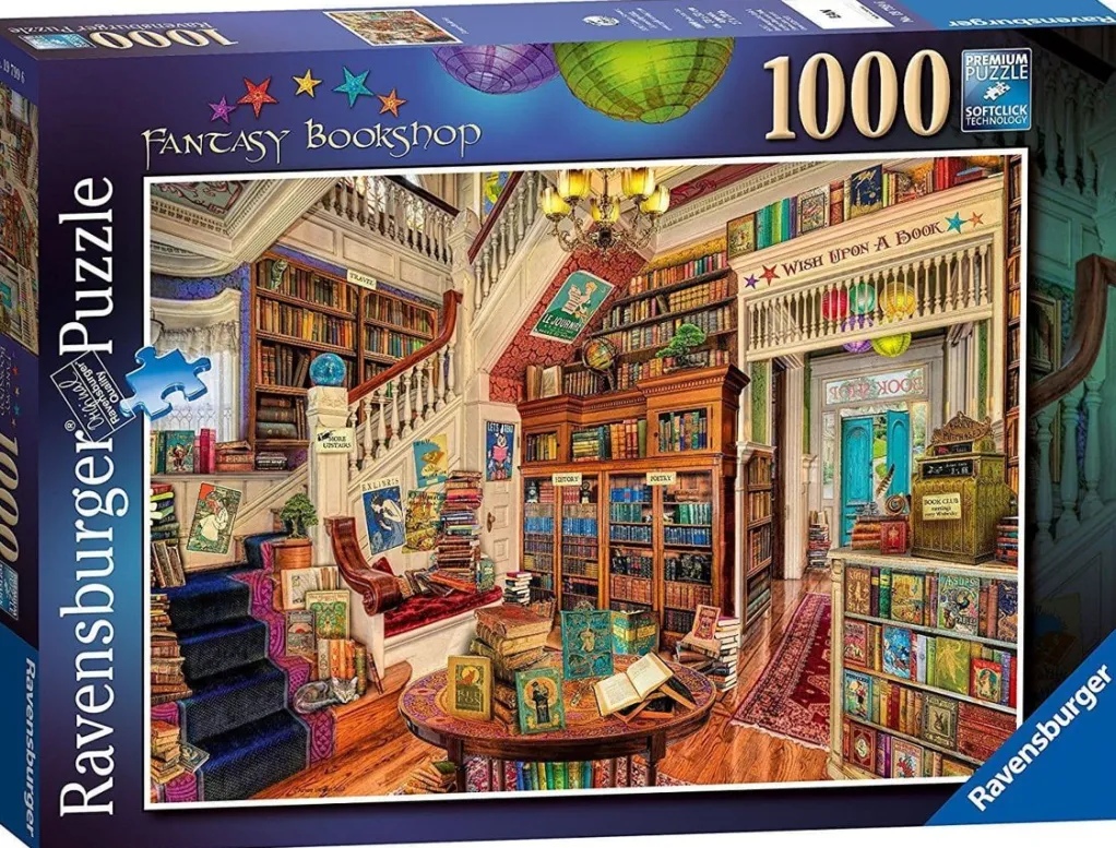 Ravensburger 1000 Pieces* - Fantasy Bookshop - 1000 Piece Jigsaw Puzzle
