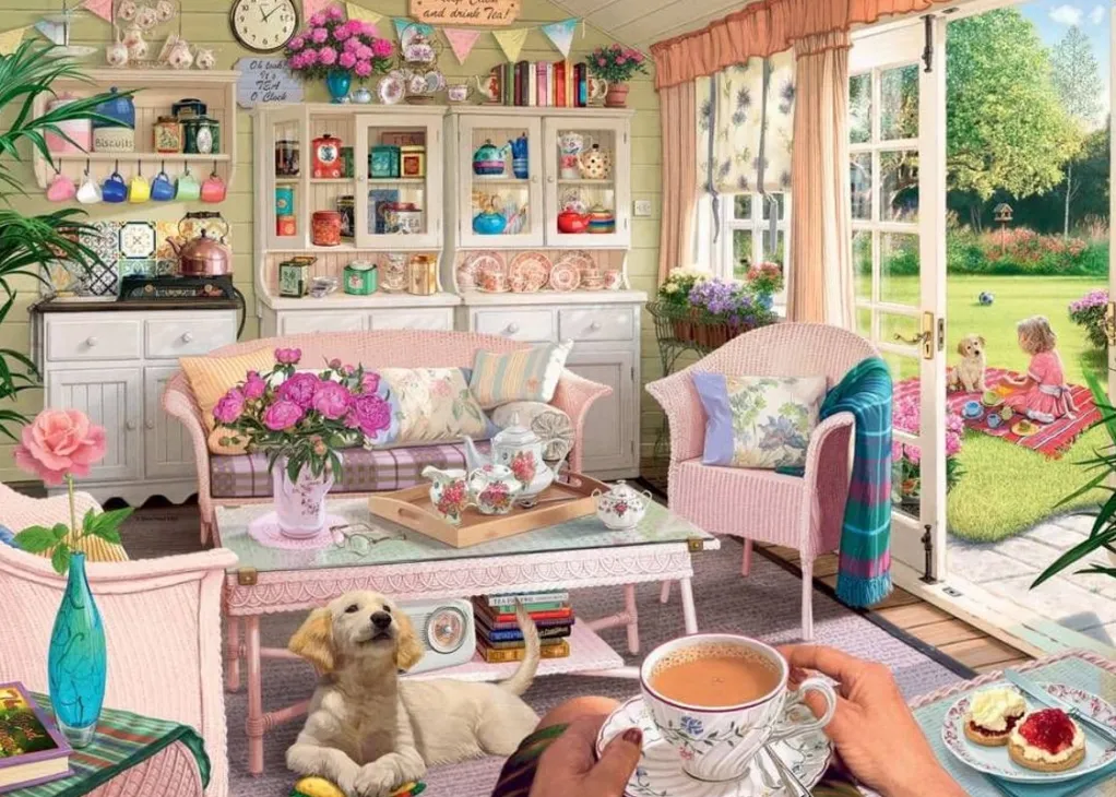 Ravensburger 1000 Pieces* - My Haven No.9 - The Tea House, 1000 Piece Jigsaw Puzzle