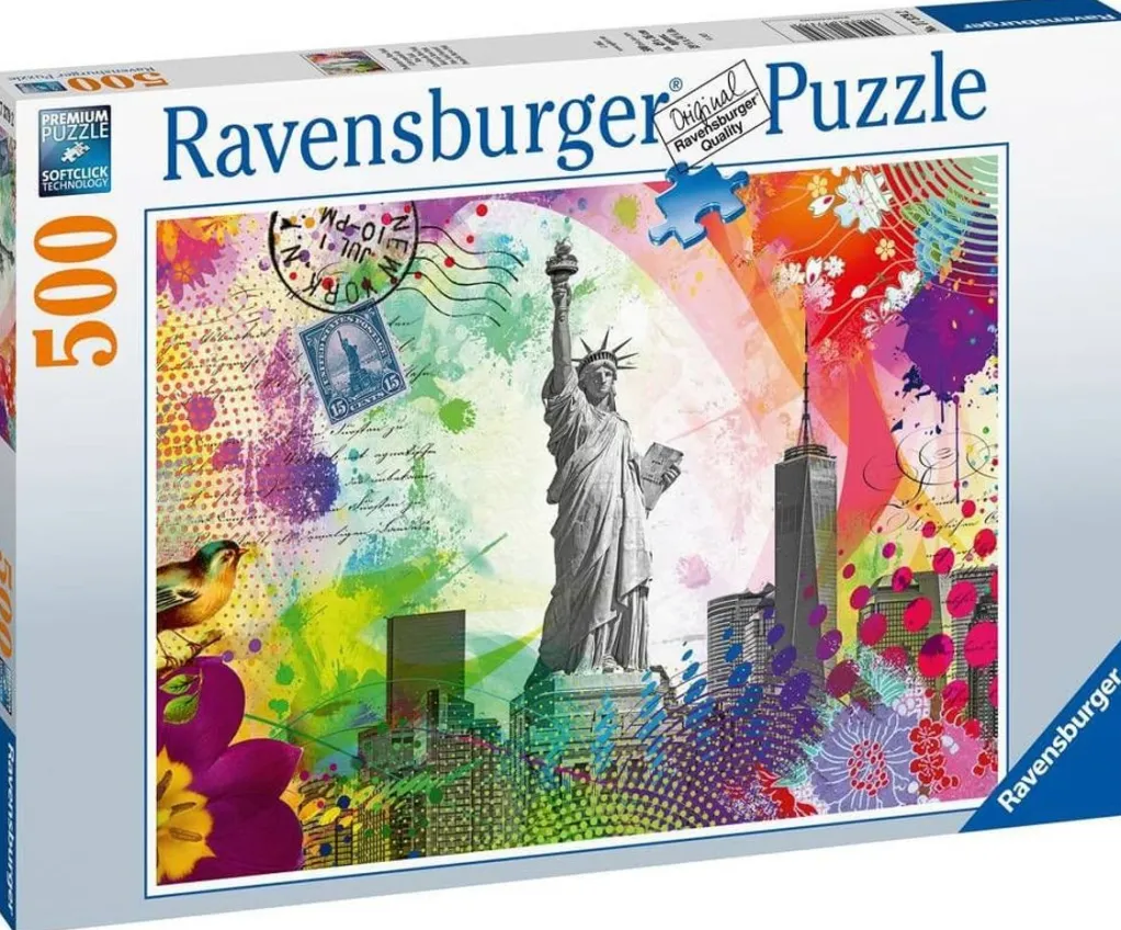 Ravensburger 500 Pieces* - New York Postcard - 500 Piece Jigsaw Puzzle
