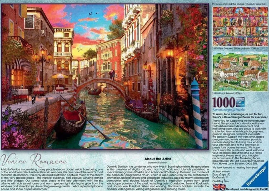 Ravensburger 1000 Pieces* - Venice Romance - 1000 Piece Jigsaw Puzzle